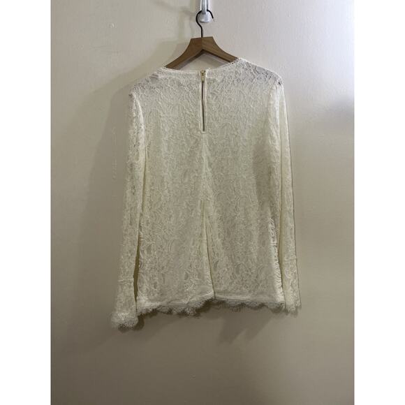 Romance Cottagecore Prairie Lace 3D Embroidery Floral Top L Regency Fairy Dainty - Picture 4 of 16